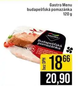 Jip Gastro Menu budapešťská pomazánka nabídka