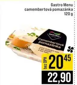 Jip Gastro Menu camembertová pomazánka nabídka