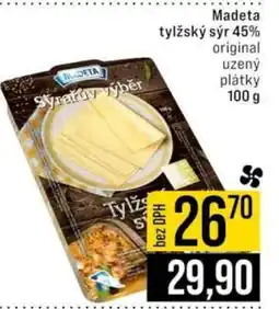 Jip Madeta tylžský sýr 45% original uzený plátky 100 g nabídka