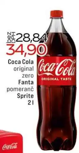 Jip Coca-Cola original zero Fanta pomeranč Sprite nabídka