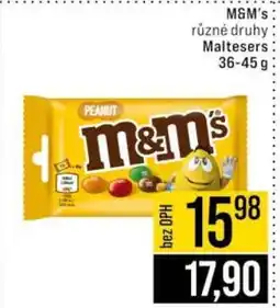 Jip M&M's různé druhy Maltesers nabídka