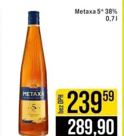 Jip Metaxa 5* 38% 0,7 l nabídka