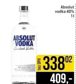 Jip Absolut vodka 40% 1l nabídka