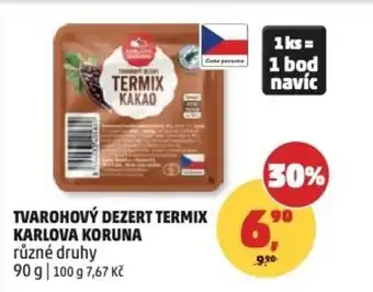 Penny Market Tvarohový dezert termix Karlova Koruna nabídka