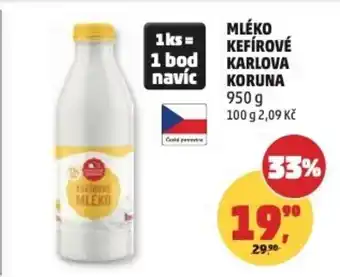 Penny Market Mléko kefírové Karlova Koruna nabídka