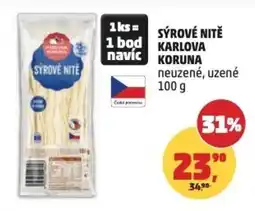 Penny Market Sýrové nitě Karlova Koruna nabídka