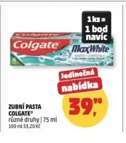 Penny Market Zubní pasta Colgate nabídka