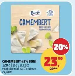 Penny Market Camembert 45% Boni nabídka
