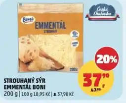 Penny Market Strouhaný sýr emmentál Boni nabídka