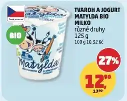 Penny Market Tvaroh a jogurt Matylda bio milko nabídka