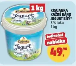 Penny Market Krajanka každé ráno jogurt bílý nabídka