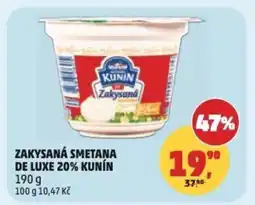 Penny Market Zakysaná smetana de luxe 20% Kunín nabídka