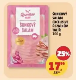 Penny Market Šunkový salám exclusive Řezníkův talíř nabídka