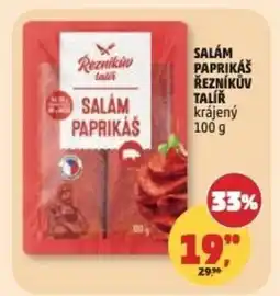 Penny Market Salám paprikáš Řezníkův talíř nabídka