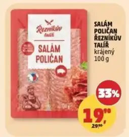Penny Market Salám poličan Řezníkův talíř nabídka