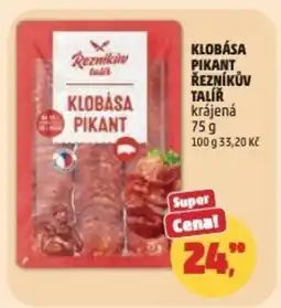 Penny Market Klobása pikant Řezníkův talíř nabídka