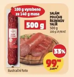 Penny Market Salám poličan Řezníkův talíř nabídka