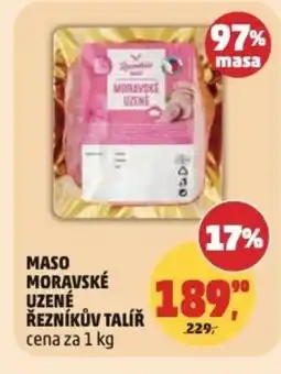 Penny Market Maso moravské uzené Řezníkův talíř nabídka