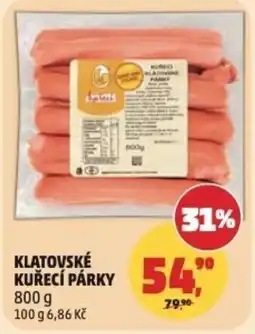 Penny Market Klatovské kuřecí parky nabídka