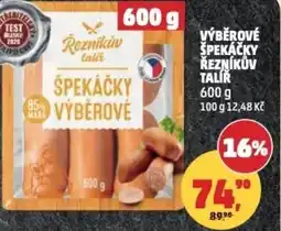 Penny Market Výběrové špekáčky Řezníkův talíř nabídka