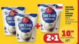 Penny Market Smetana zakysaná 16% Karlova Koruna nabídka
