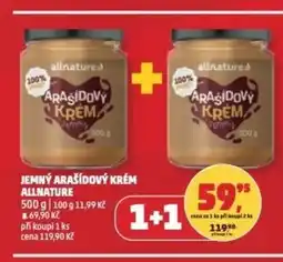 Penny Market Jemný arašídový krém Allnature nabídka