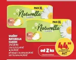 Penny Market Vložky Naturella classic nabídka