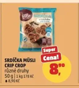 Penny Market Srdíčka müsli Crip Crop nabídka