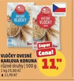 Penny Market Vločky ovesné Karlova Koruna nabídka