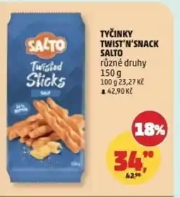 Penny Market Tyčinky twist'n'snack Salto nabídka