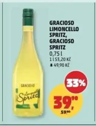 Penny Market Gracioso limoncello spritz, Gracioso spritz nabídka