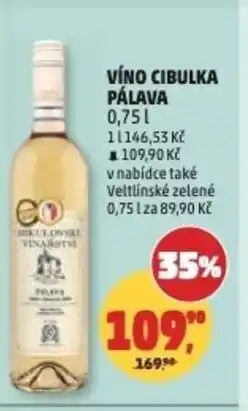 Penny Market Víno Cibulka pálava nabídka