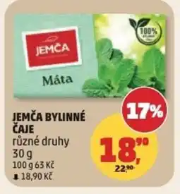 Penny Market Jemča bylinné čaje nabídka