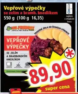 Norma Vepřové výpečky se zelím a bramb. knedlíkem nabídka