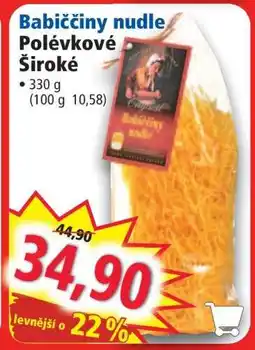 Norma Babiččiny nudle nabídka
