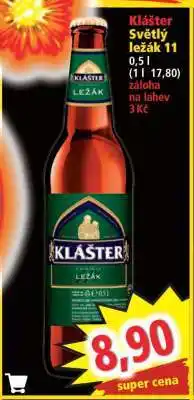 Norma Klášter Světlý ležák 11° nabídka