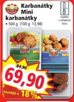 Norma Karbanátky / Mini karbanátky nabídka
