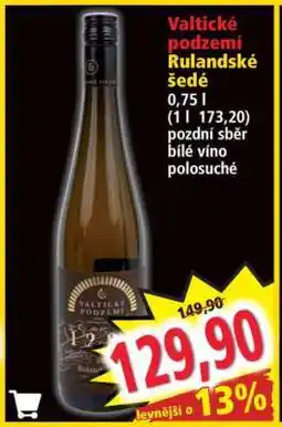 Norma Valtické podzemí Rulandské šedé nabídka
