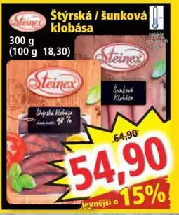 Norma Štýrská / Šunková klobása nabídka