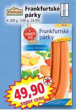 Norma Frankfurtské párky nabídka