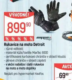 Globus Rukavice na moto Detroit nabídka