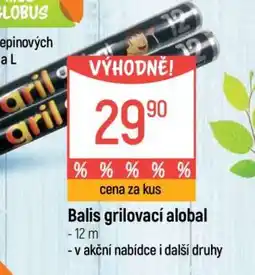 Globus Balis grilovací alobal nabídka