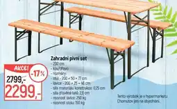 Globus Zahradní pivní set nabídka