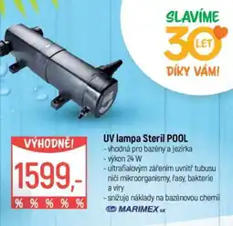Globus UV lampa Steril Pool nabídka