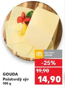Kaufland Gouda polotvrdý sýr nabídka