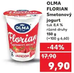 Kaufland OLMA Florian Smetanový jogurt tuk 8,4% nabídka