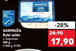 Kaufland VARMUŽA Rybí salát nabídka