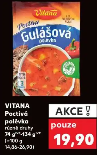 Kaufland VITANA Poctivá polévka nabídka