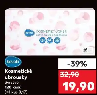 Kaufland Bevola Kosmetické ubrousky nabídka