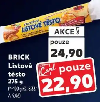 Kaufland BRICK Listové těsto nabídka